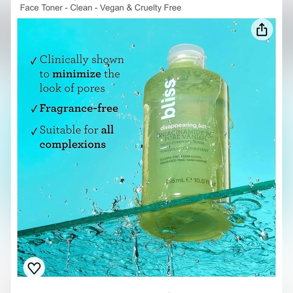 Bliss Pore tightening toner - Picture 3 of 6